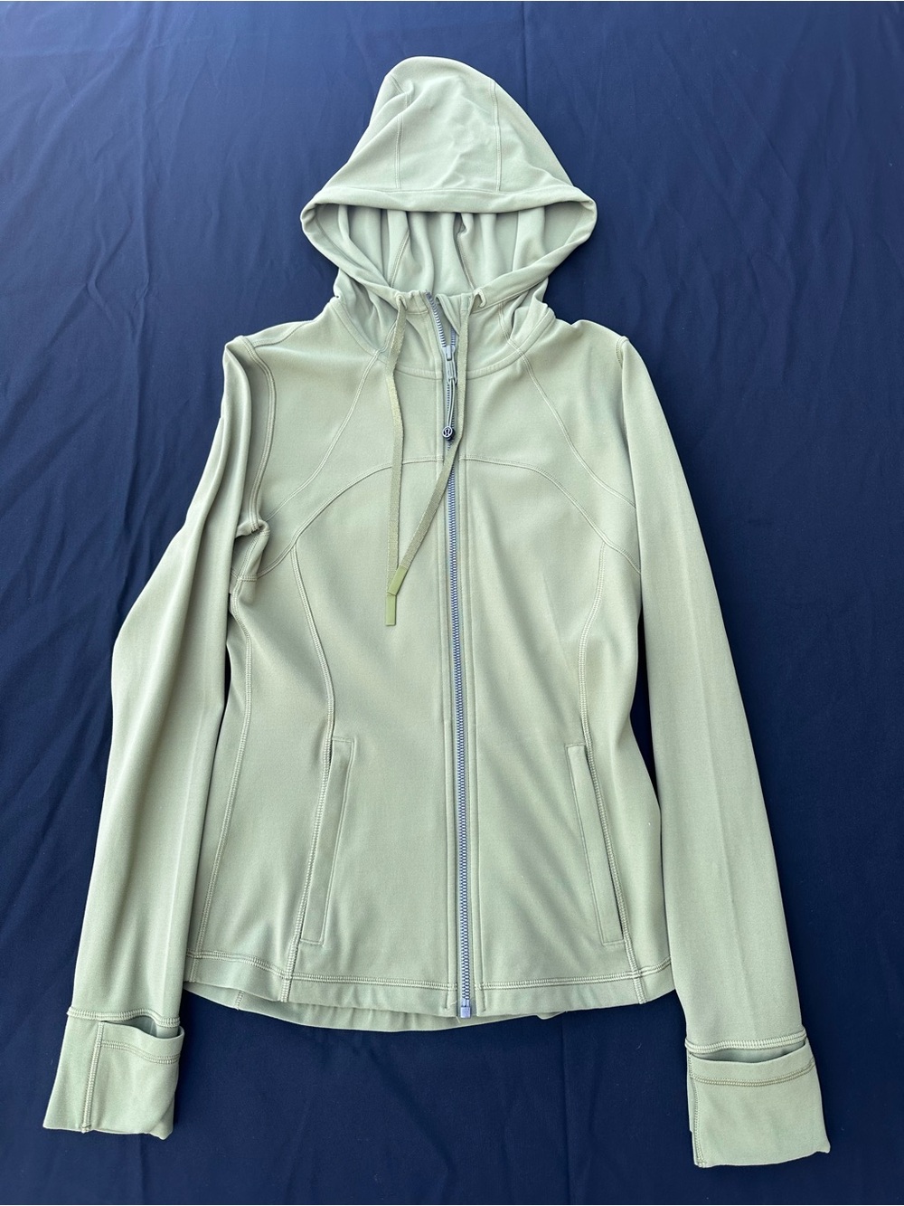 Lululemon Lightweight Zip Front Hooded Jacket | Women’s Olive Green | Thumbholes